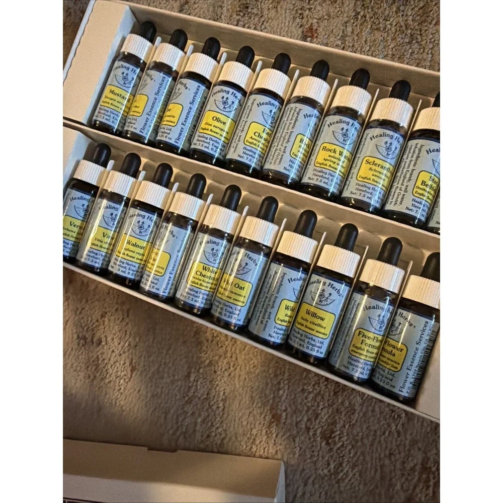 Healing Herbs English Flower Essences Remedy Complete 2 Box Set Bach Vintage